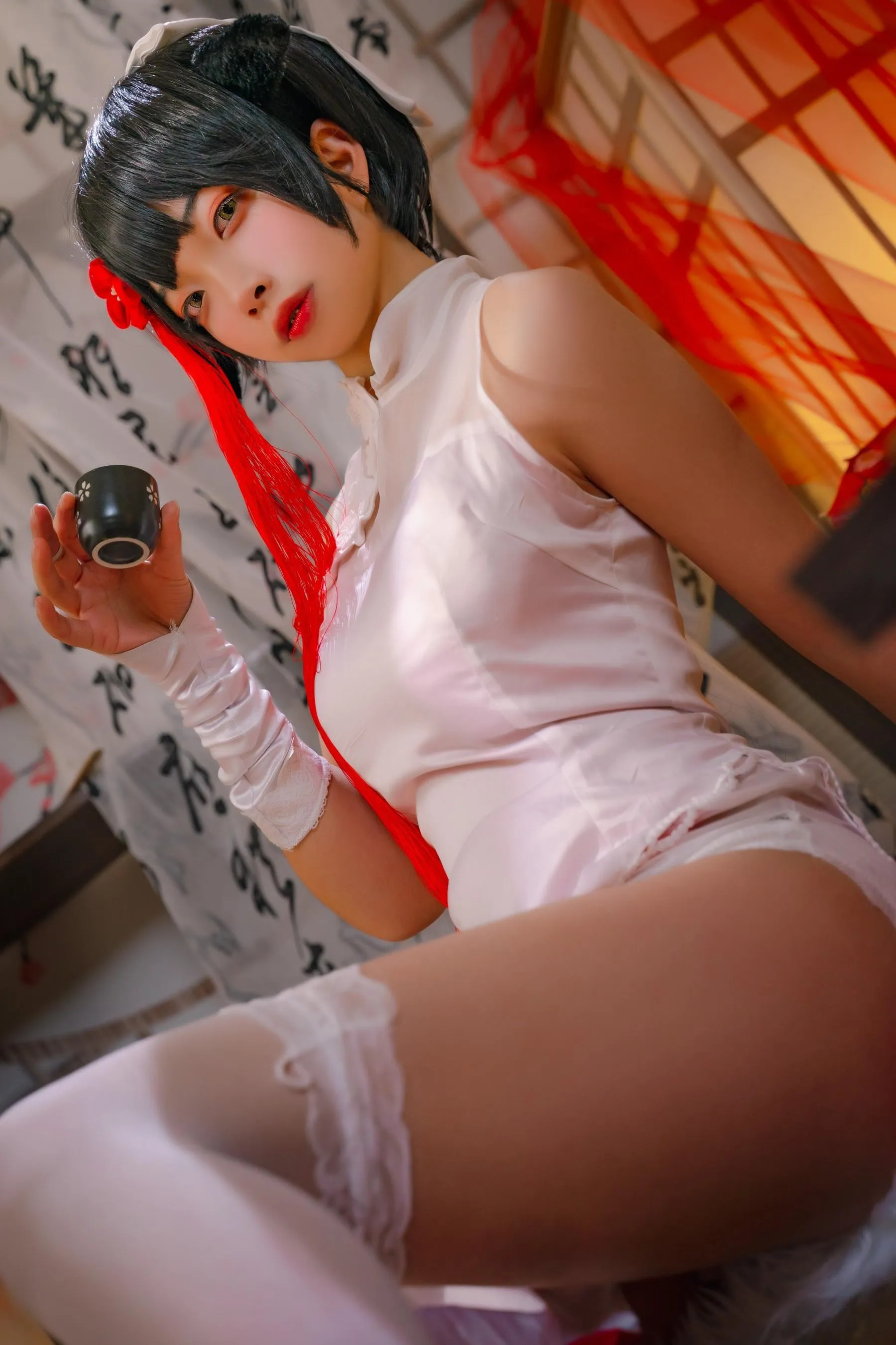 可可老师 – NO.07 爱宕高雄旗袍双人 [46P]插图5